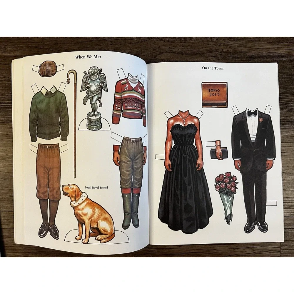 LOT Vintage PRINCESS DIANA Charles PAPER DOLL Books Book FASHION & BABY UNCUT